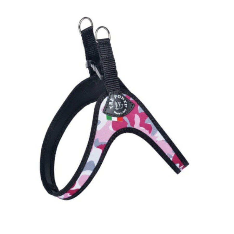 Tre Ponti Peitoral Estampado de Camuflagem Rosa para c&atilde;es, , large Imagem n&uacute;mero 1