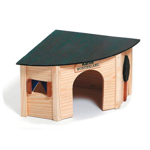 Flamingo madera casa refugio esquinero h&aacute;mster Imagem n&uacute;mero 1