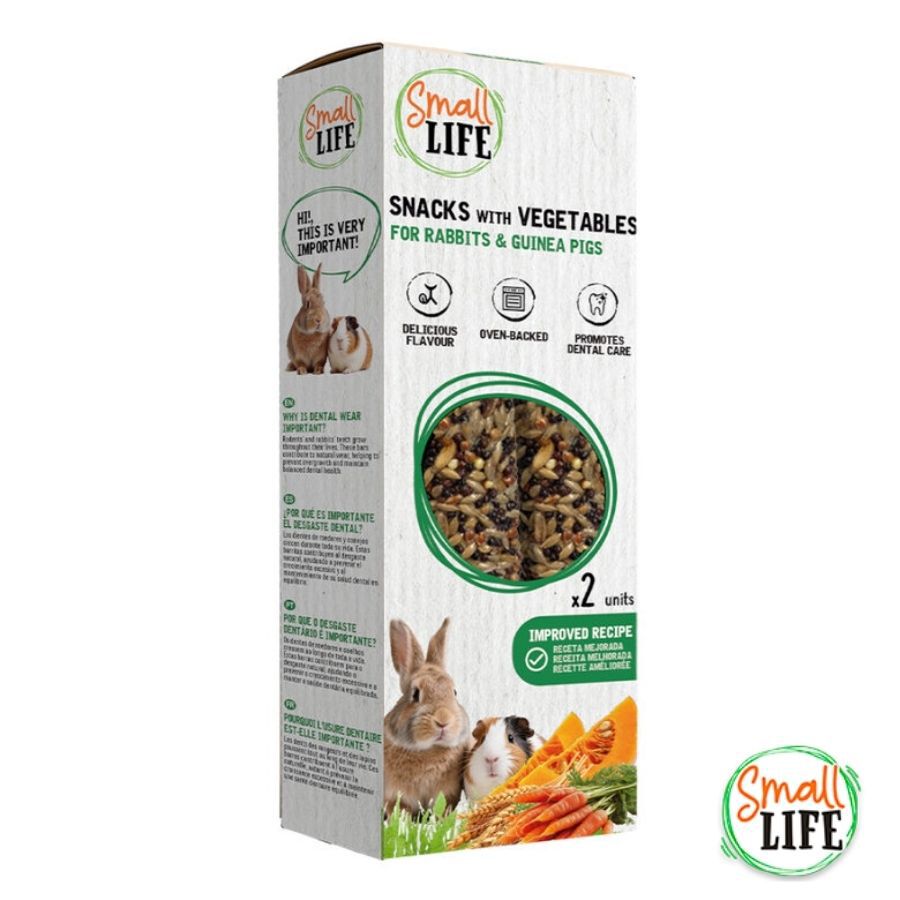 4 sticks Small Life Barritas Snack com Vegetais para coelhos e Porquinhos da &Iacute;ndia Pack poupan&ccedil;a!, , large Imagem n&uacute;mero 1