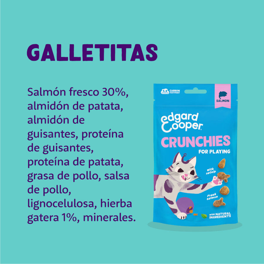 50 g Edgard & Cooper Crunchies Snack de salm&atilde;o para gatos, , large Imagem n&uacute;mero 5