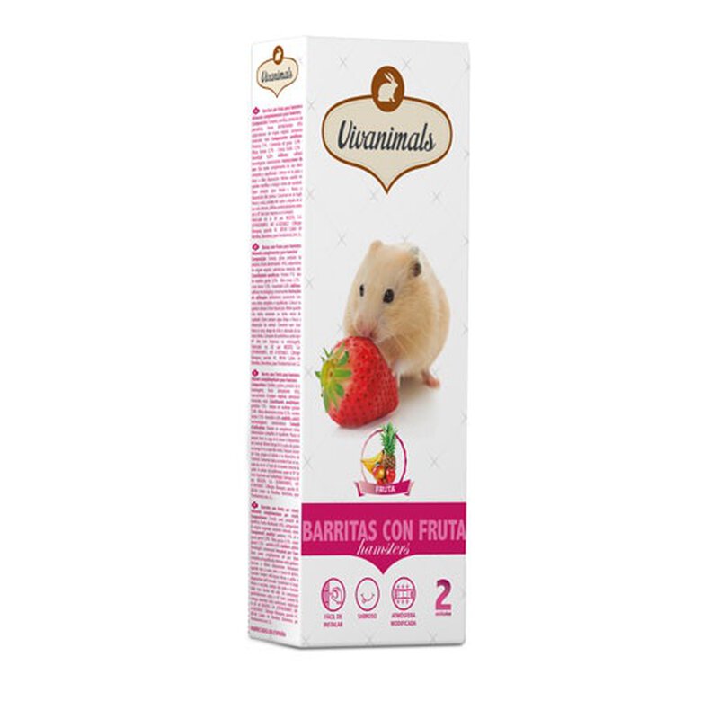 Vivanimals barritas con fruta para hámsters image number null