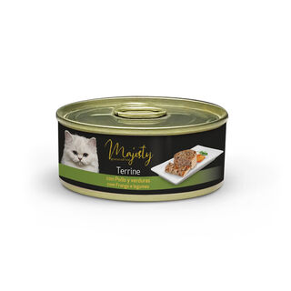 Majesty Adult Terrine Frango e Legumes lata para gatos