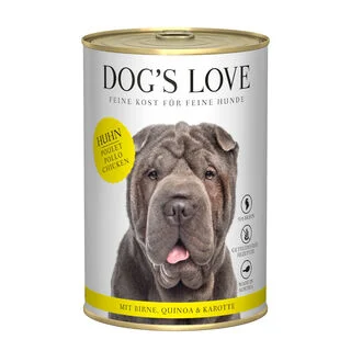 Dog's Love Adulto Frango em lata para cães, Dog's Love Adulto Frango em lata para cães