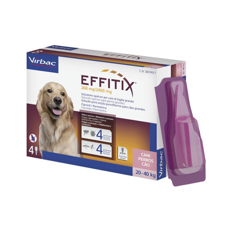 Virbac Effitix Pipetas Antiparasit&aacute;rias para c&atilde;es, , large Imagem n&uacute;mero 2