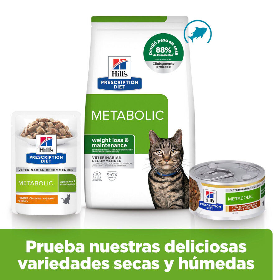 3 kg Hill's Prescription Diet Metabolic Ra&ccedil;&atilde;o de atum para gatos, , large Imagem n&uacute;mero 8