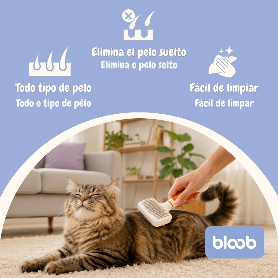 Bloob Escova cardadeira autolimpante para gatos, , large Imagem n&uacute;mero 3