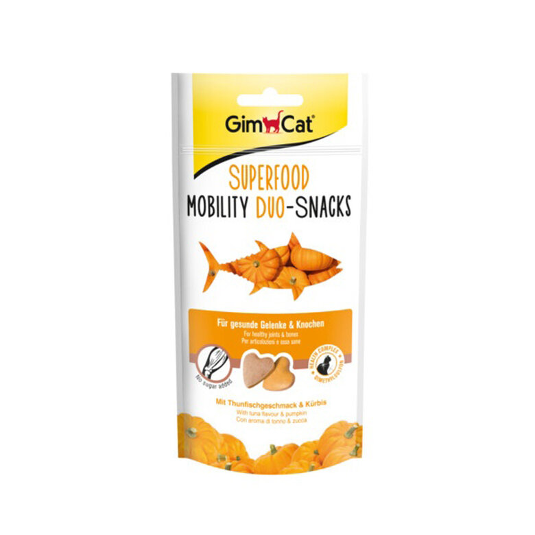 40 g Gimcat Biscoitos Superfood Mobility Duo Atum e Abóbora,  Imagem número 1 40 g Gimcat Biscoitos Superfood Mobility Duo Atum e Abóbora, , large Imagem número 1