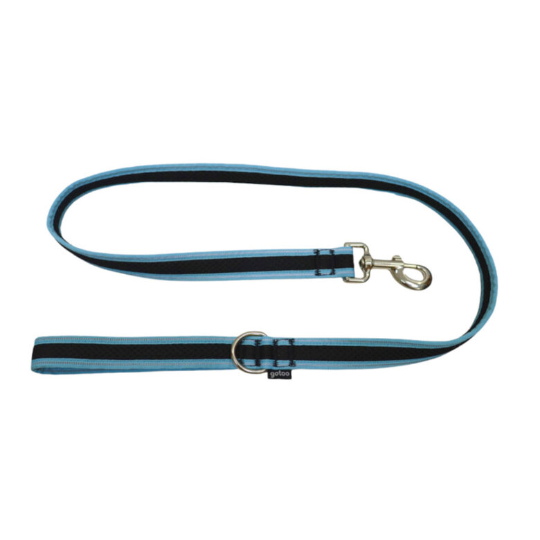 Gotoo Trela mesh turquesa refletora para cães,  Imagem número 1 Gotoo Trela mesh turquesa refletora para cães, , large Imagem número 1