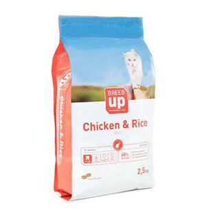  Breed Up Adult Frango e Arroz ração para gatos 