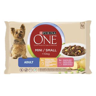 Purina One Mini Adult Frango e Boi saqueta para cães