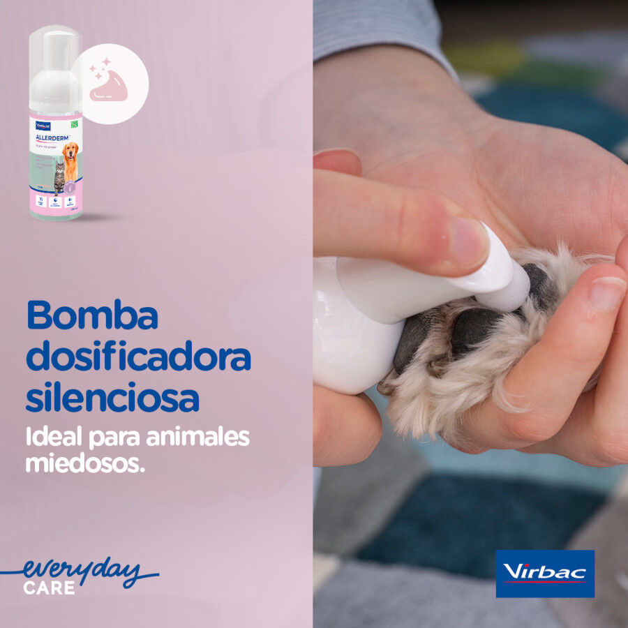 100 ml Virbac Allerderm Foam Cleanser Espuma de limpeza para c&atilde;es, , large Imagem n&uacute;mero 8