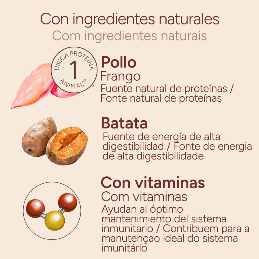 400 g Criadores Monoproteico Comida H&uacute;mida de Frango e Batata-doce em Lata para c&atilde;es, , large Imagem n&uacute;mero 4