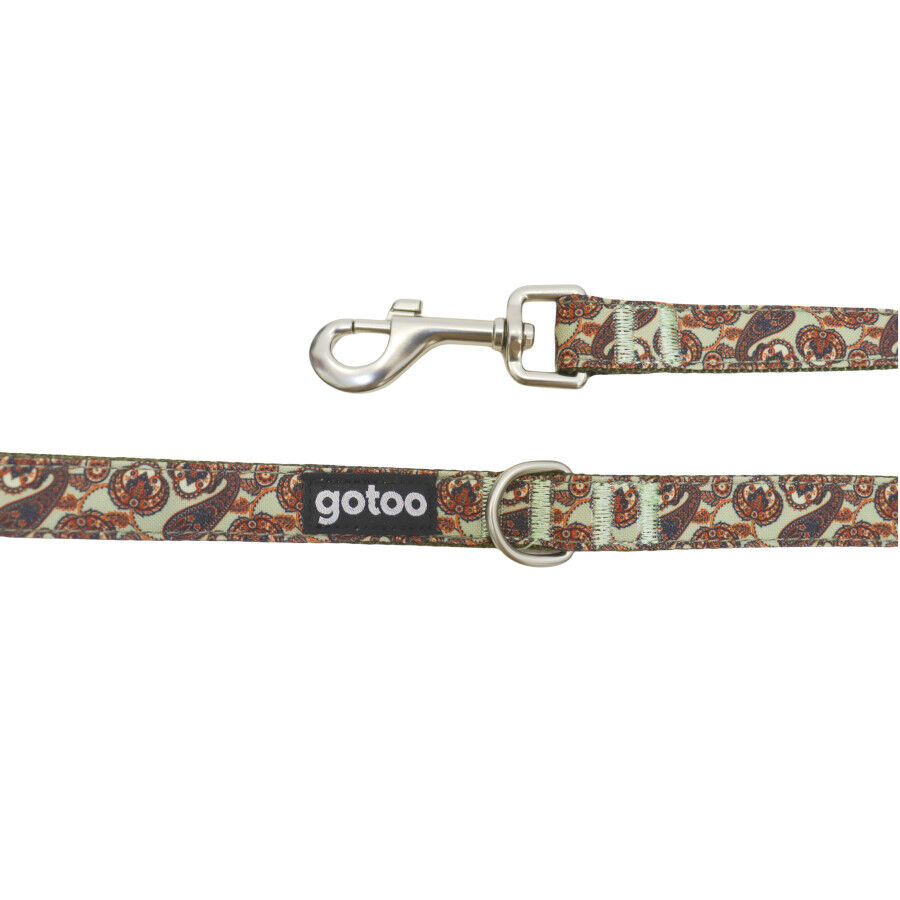 Gotoo Trela estampada caxemira c&aacute;qui para c&atilde;es, , large Imagem n&uacute;mero 3