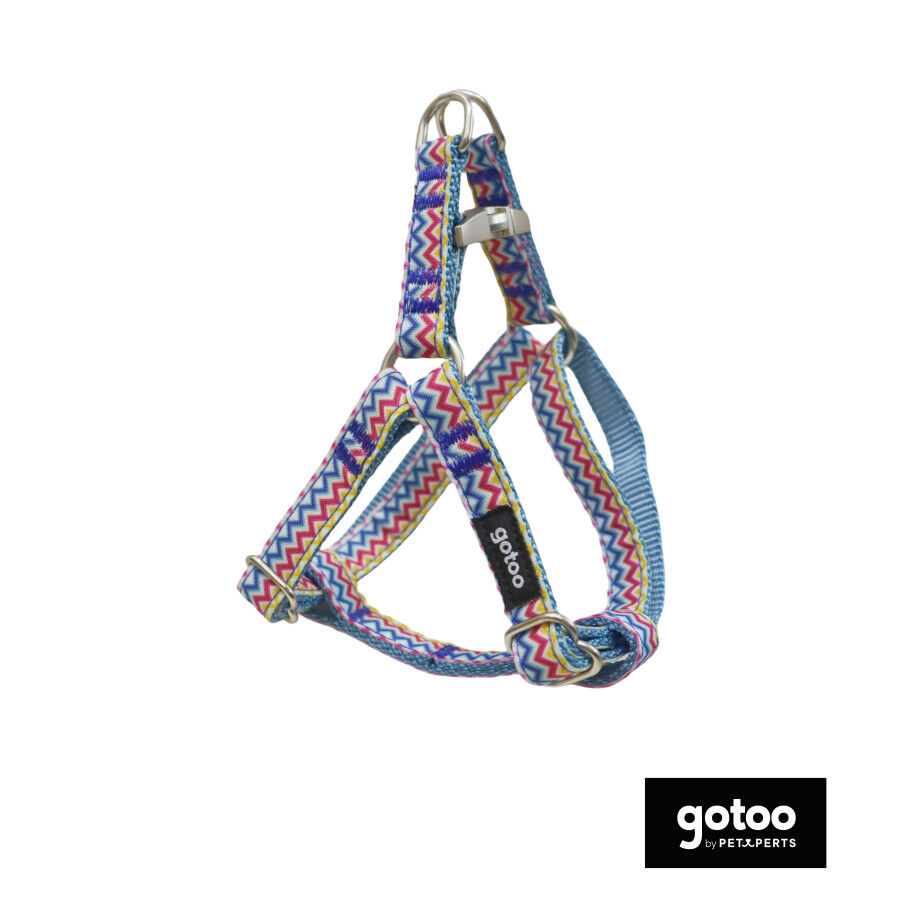 Gotoo Peitoral riscas zig- zag para c&atilde;es, , large Imagem n&uacute;mero 2