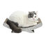 Leeby Remy Rocker arranhador de cartão horizontal com padrão de folhas para gatos, , large Indicador imagem número 5