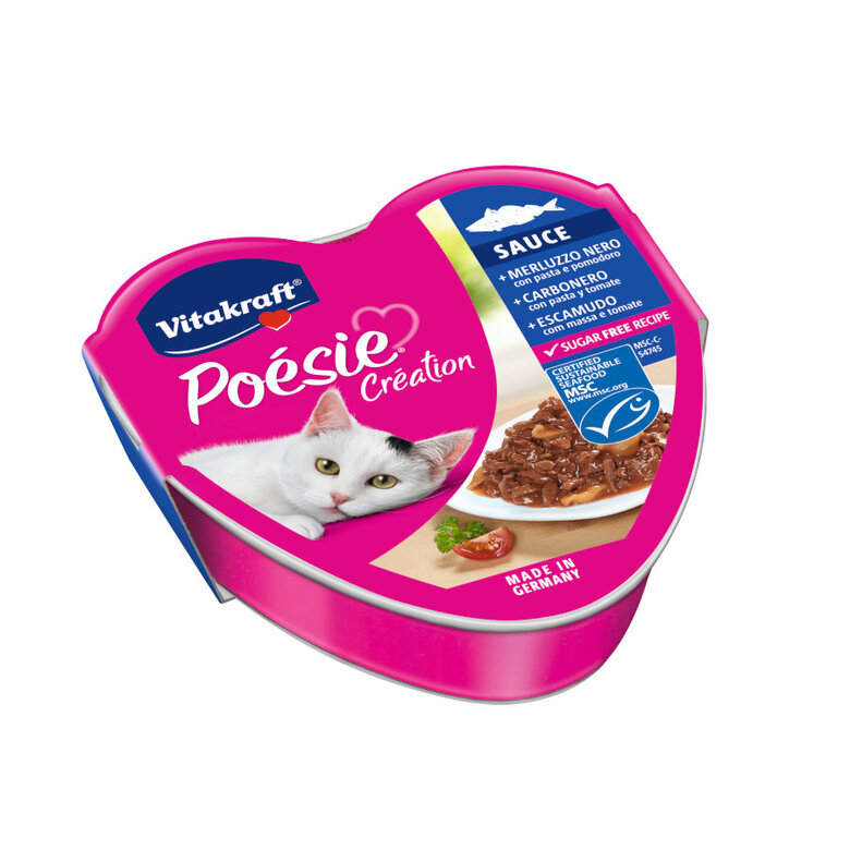 85 g Vitakraft Poésie Peixe terrina em molho para gatos,  Imagem número 1 85 g Vitakraft Poésie Peixe terrina em molho para gatos, , large Imagem número 1
