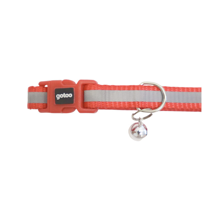Gotoo Coleira nylon vermelha para gatos,  Imagem número 3 Gotoo Coleira nylon vermelha para gatos, , large Imagem número 3