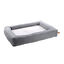 Flamingo Carlota Rectangular Cinzenta cama com fecho para c&atilde;es, , large Indicador imagem n&uacute;mero 1