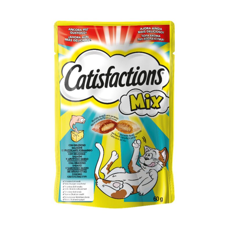 Catisfactions Biscoitos Mix Salmão e Queijo para gatos, , large image number null