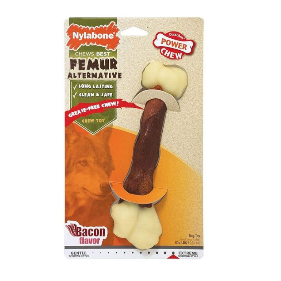 Nylabone Femur Alternative osso mordedor de goma para c&atilde;es, , large Imagem n&uacute;mero 1