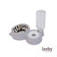 Leeby Comedouro e Dispensador de &Aacute;gua 2 em 1 em A&ccedil;o Inoxid&aacute;vel Cinzento para gatos, , large Indicador imagem n&uacute;mero 2