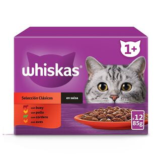 Whiskas Seleção Clássica Saquetas em Molho para Gatos - Multipack