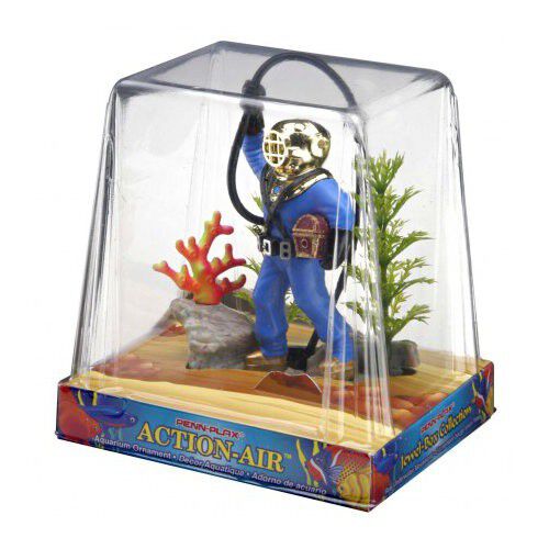 Penn Plax decoraci&oacute;n acuarios buceador con difusor Imagem n&uacute;mero 1