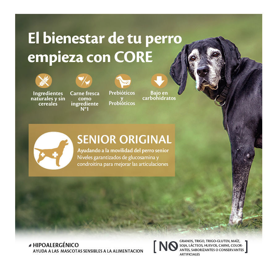 10 kg Wellness Core Senior Frango e Peru ra&ccedil;&atilde;o para c&atilde;es , , large Imagem n&uacute;mero 2