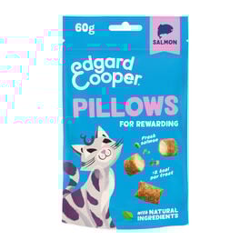 Edgard & Cooper Bocaditos Pillows de salmão para gatos