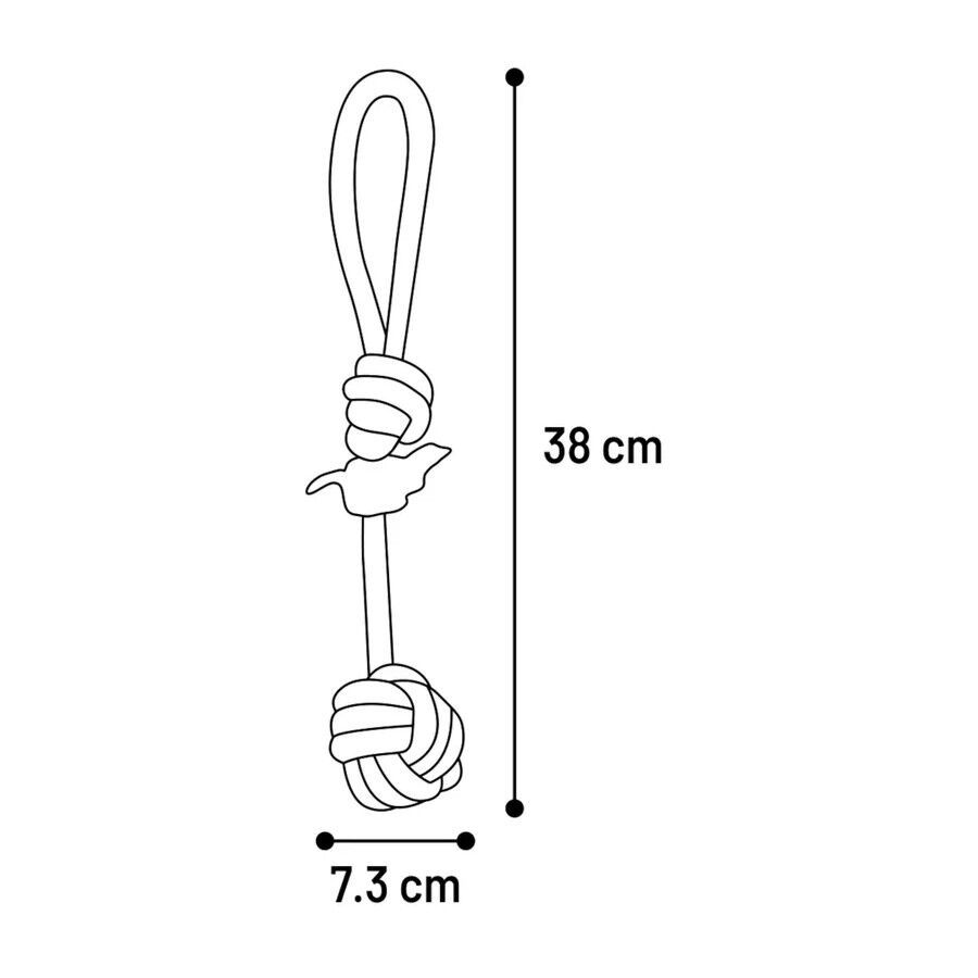 Flamingo Bola com corda para c&atilde;es, , large Imagem n&uacute;mero 2