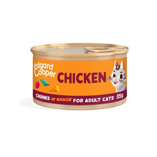 Edgard & Cooper Adult Pedaços de Frango com molho em lata para gatos