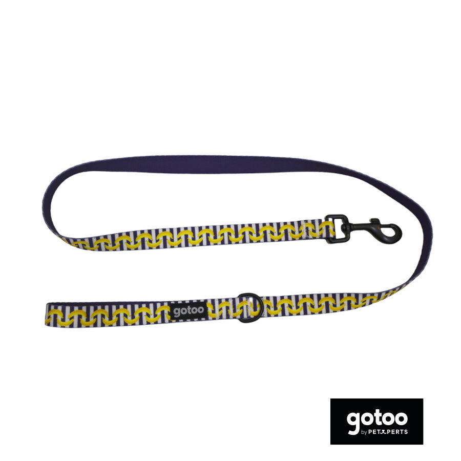 Gotoo Trela estampada azul-marinho com bananas para c&atilde;es, , large Imagem n&uacute;mero 2