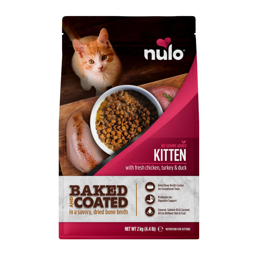 2 kg Nulo Baked & Coated Ra&ccedil;&atilde;o de Frango, Peru e Pato para gatinhos, , large Imagem n&uacute;mero 1