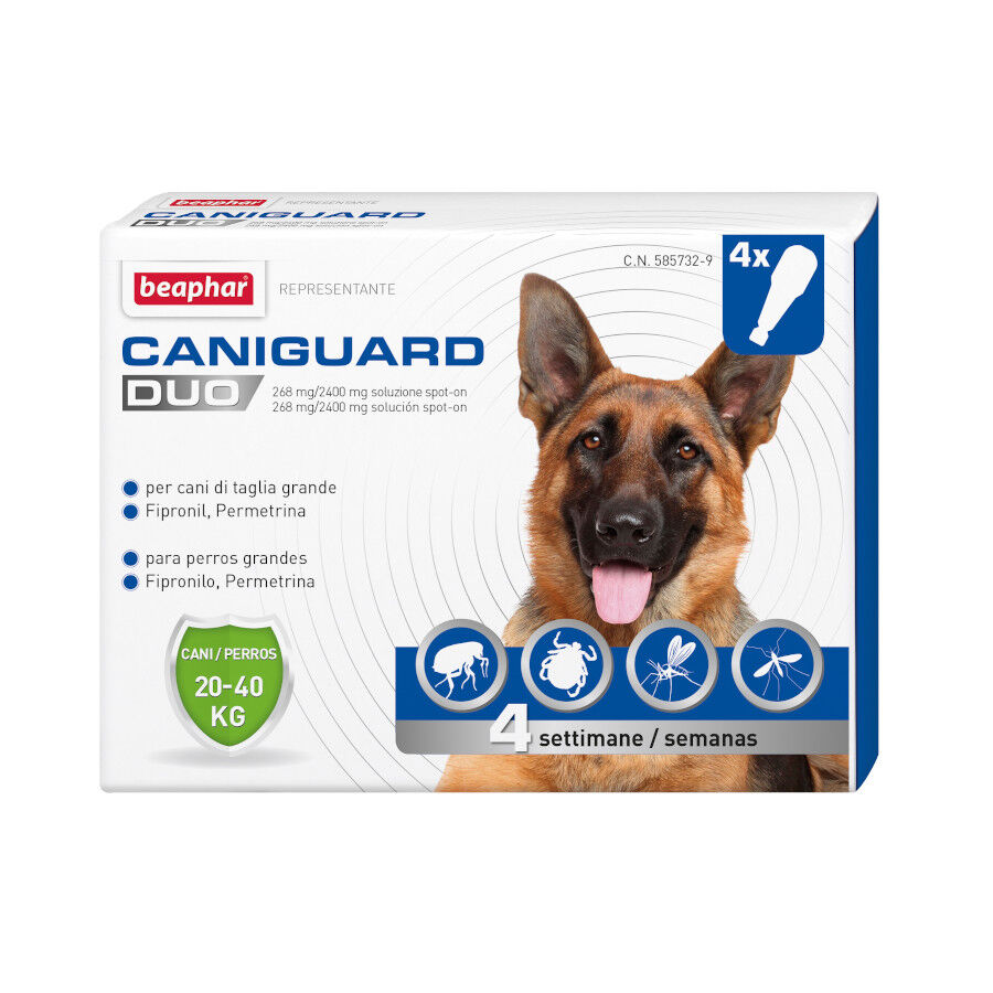 Beaphar Caniguard Duo Pipetas para c&atilde;es grandes, , large Imagem n&uacute;mero 1