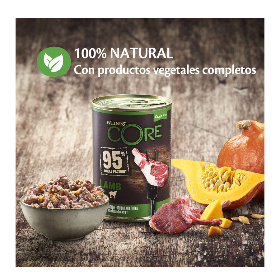 400 g Wellness Core Cordeiro com Ab&oacute;bora lata para c&atilde;es , , large Imagem n&uacute;mero 2