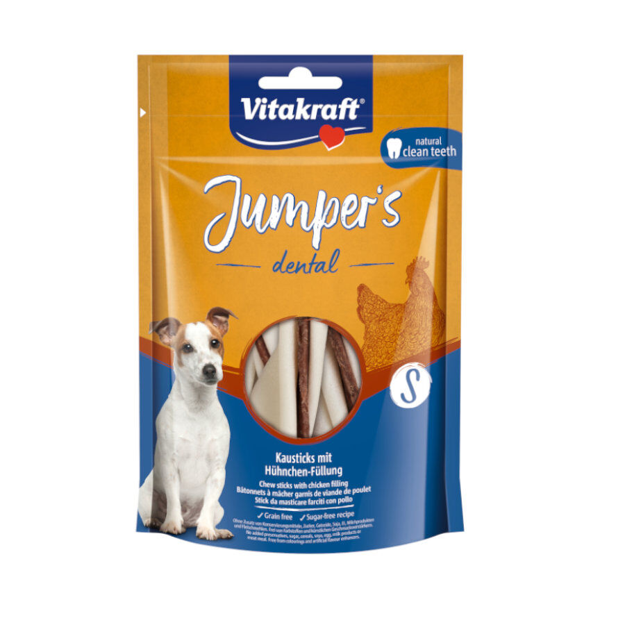 150 g Vitakraft Jumper&rsquo;s Dental Frango Snack para c&atilde;es pequenos, , large Imagem n&uacute;mero 1
