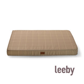 Leeby Colchão tartã antiderrapante para cães