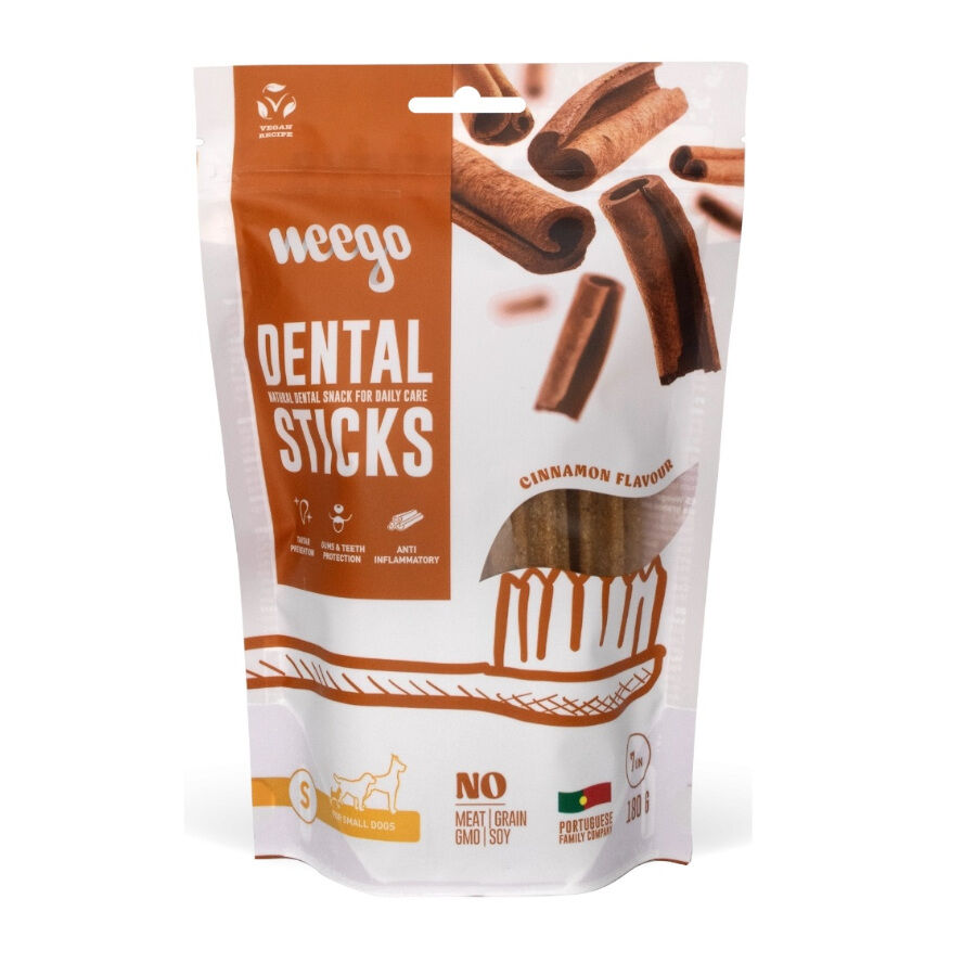 7 sticks x 9 cm Weego Snacks Dent&aacute;rios Small Canela para c&atilde;es, , large Imagem n&uacute;mero 1