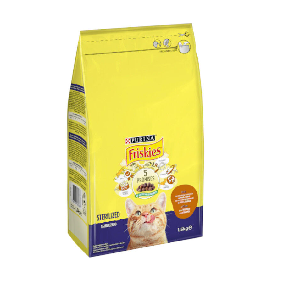 1.5 kg Friskies peru e legumes para Gatos Esterilizados, , large Imagem n&uacute;mero 2