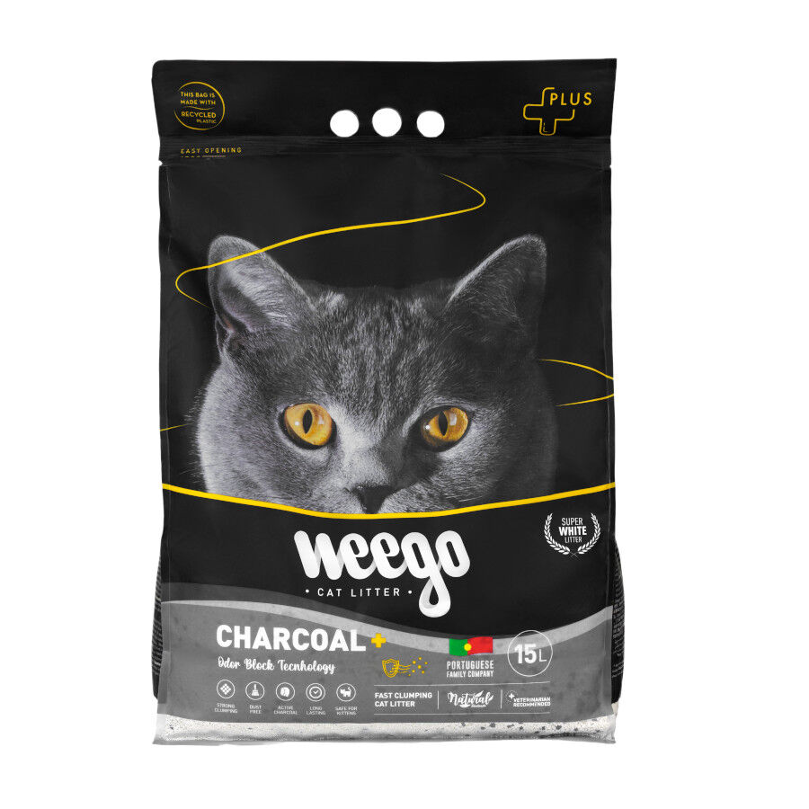 Weego Active Charcoal Plus Areia aglomerante para gatos, , large Imagem n&uacute;mero 1