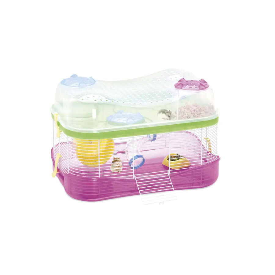 Imac Fantasy Gaiola com 2 N&iacute;veis e Roda para h&aacute;msters, , large Imagem n&uacute;mero 1