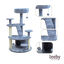 Leeby Esperanza torre arranhadora multiplataforma com cama nido e brinquedo para gatos, , large Indicador imagem número 4