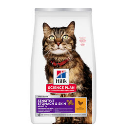 Hill's Adult Science Plan Sensitive Stomach Frango ra&ccedil;&atilde;o para gatos