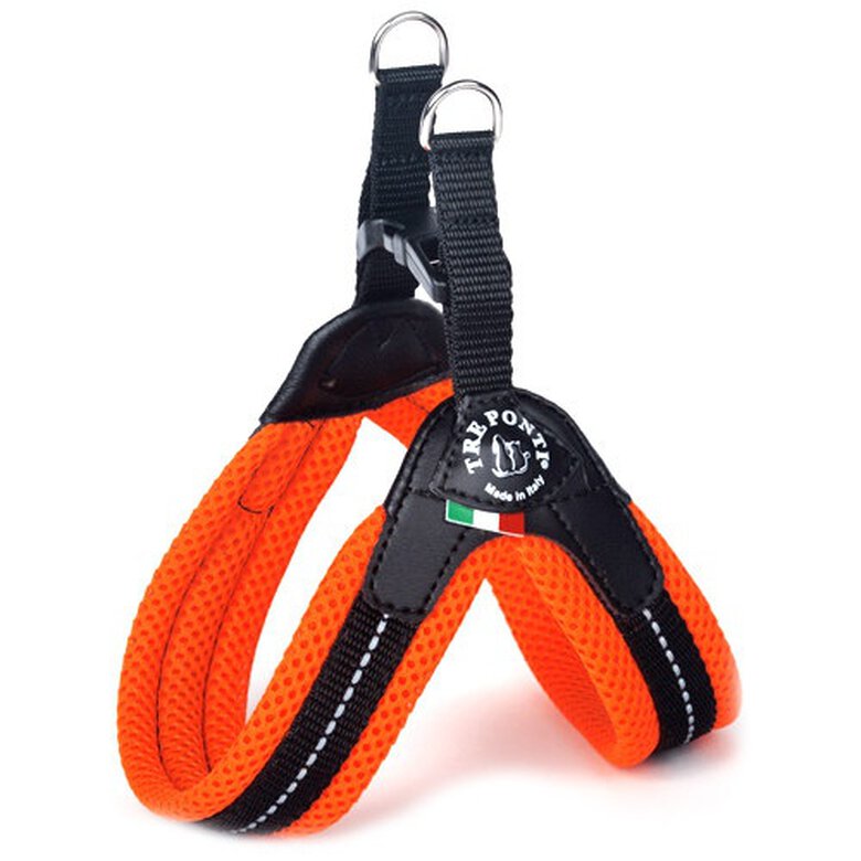 Tre Ponti acolchado naranja arnés para perros image number null