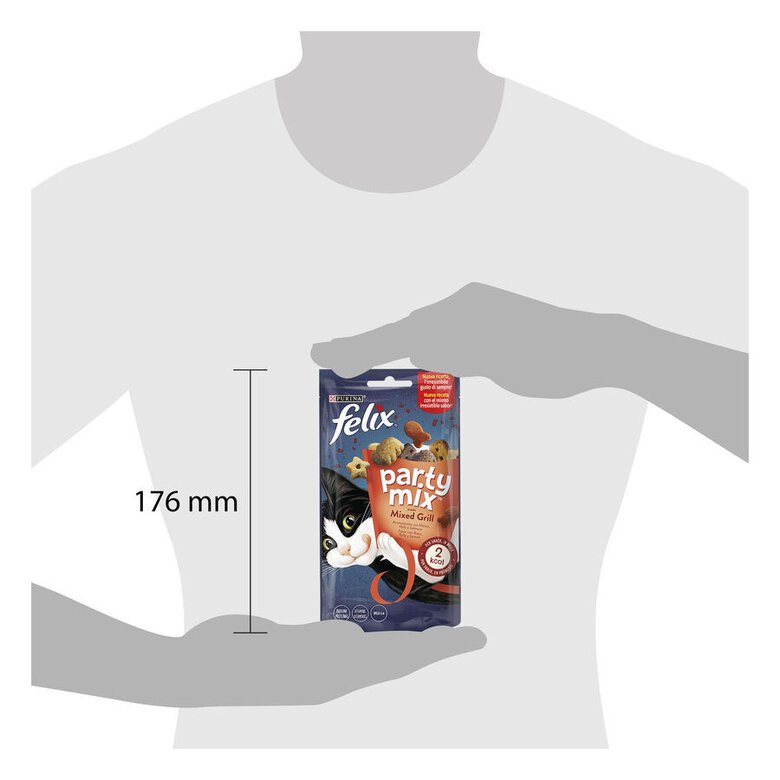 60 g Felix Biscoitos Party Mix Grill para gatos,  Imagem número 9 60 g Felix Biscoitos Party Mix Grill para gatos, , large Imagem número 9