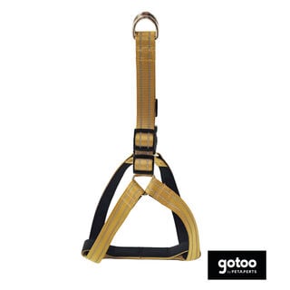 Gotoo Peitoral nylon bege para cães