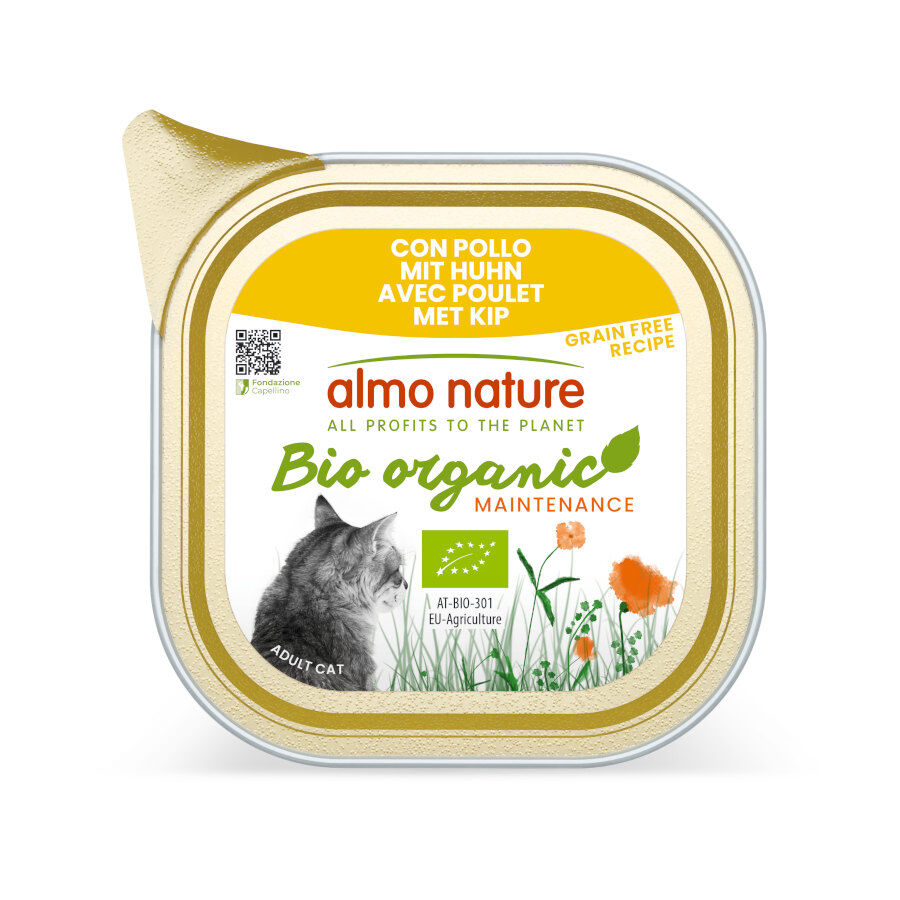 85 g Almo Nature Bio Organic Maintenance Granel Free Chicken Tub para gatos, , large Imagem n&uacute;mero 1