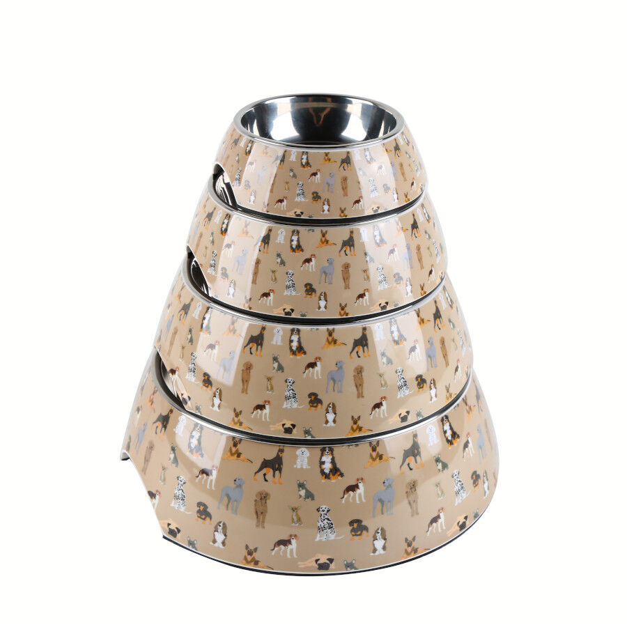 Leeby Comedouro marrom em inox para c&atilde;es, , large Imagem n&uacute;mero 5