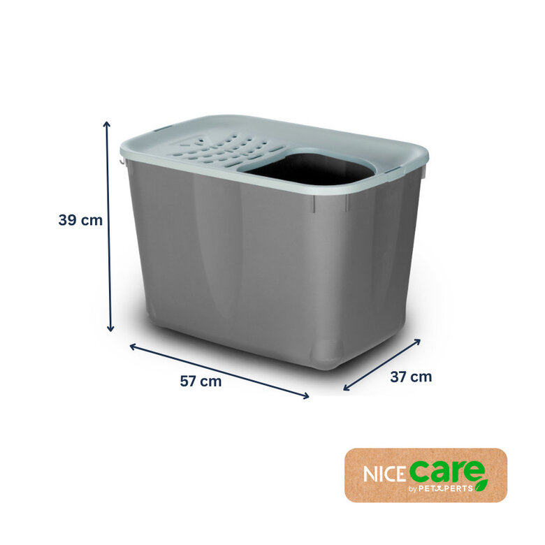 Nice Care Eco Caixa de areia Micia azul para gatos,  Imagem número 2 Nice Care Eco Caixa de areia Micia azul para gatos, , large Imagem número 2