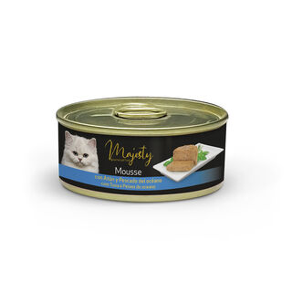 Majesty Adult Mousse de Atum e Peixe do Oceano lata para gatos